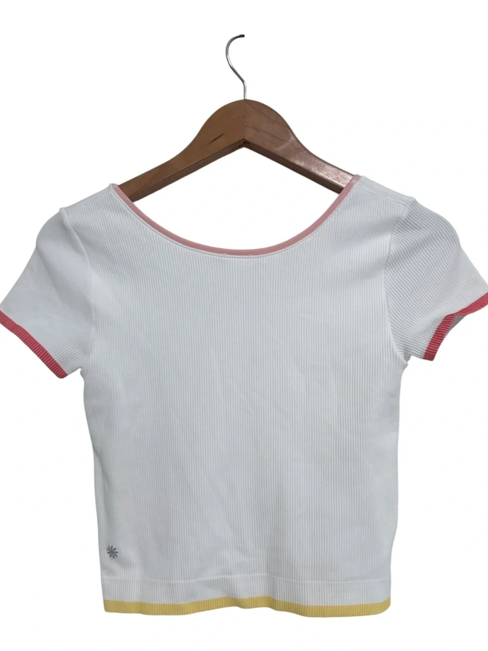 Athleta Girl Rise Above Rib Crop Tee
